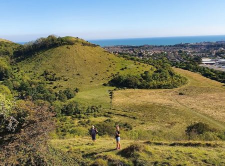 Folkestone 3 Peaks Challenge, Free Day Out with the Kids, Kent, nature walk, hills, frugal mum family
