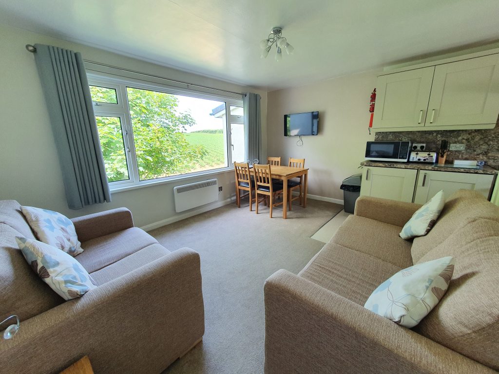 Trelawne Manor John Fowler Holidays, Cornwall, frugal mum review, photo of accommodation, gold apartment