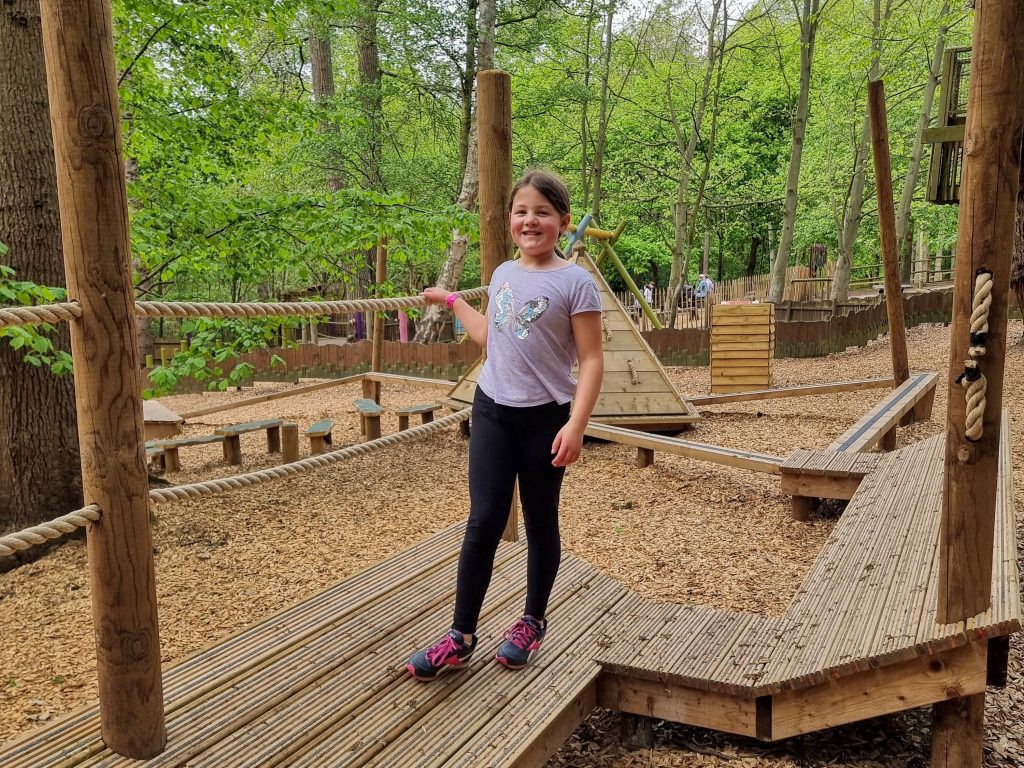 bewilderwood norfolk with kids review, frugal mum guide, photo of wooden play area