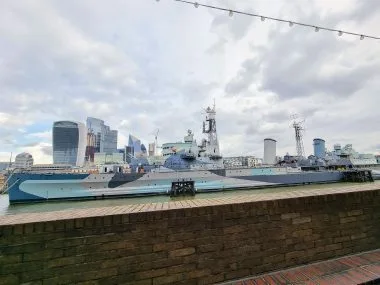 hms belfast ship review, london with kids, thames