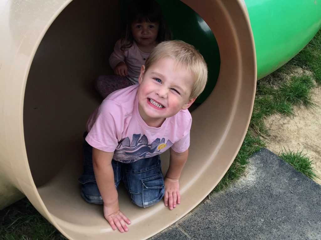 Kent with Kids, Rare Breeds Centre Review, Woodchurch, frugal mum guide, photo of children in play area