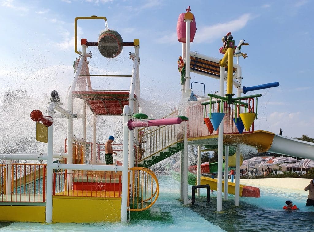 Camping Cisano San Vito, Lake Garda, Italy, slides, flume, swimming pool, Eurocamp holiday review, frugal mum photo