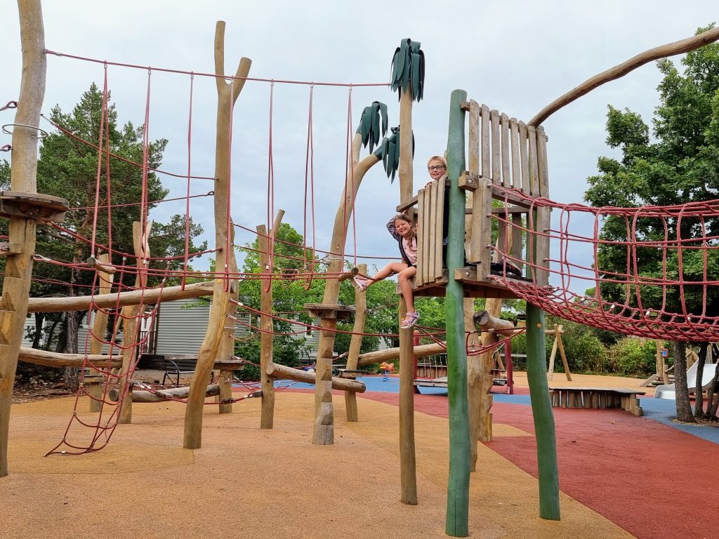 les lacs du verdon play park france, frugal mum eurocamp review photo of children