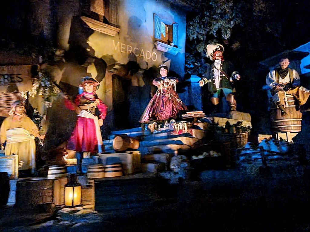 disneyland paris guide, review, frugal mum family photo, inside pirates of the Caribbean ride 