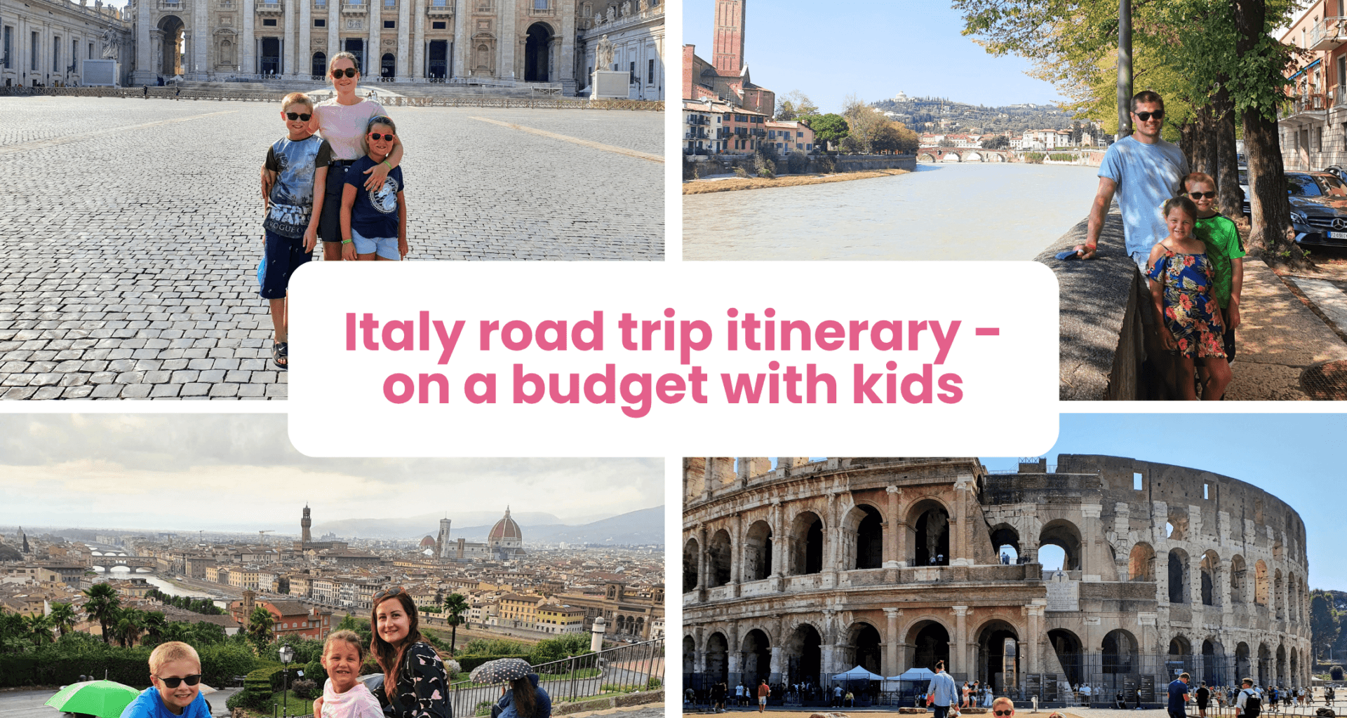 3 Week Italy Itinerary with Kids, Budget Eurocamp Road Trip, frugal mum travel guide