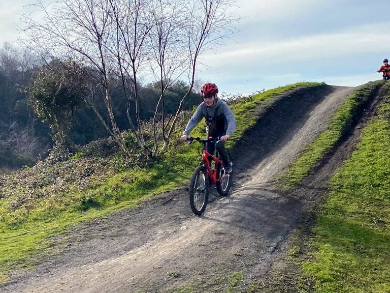 Free Day Out with the Kids, betteshanger, deal, Kent, frugal mum photo of child on bike track