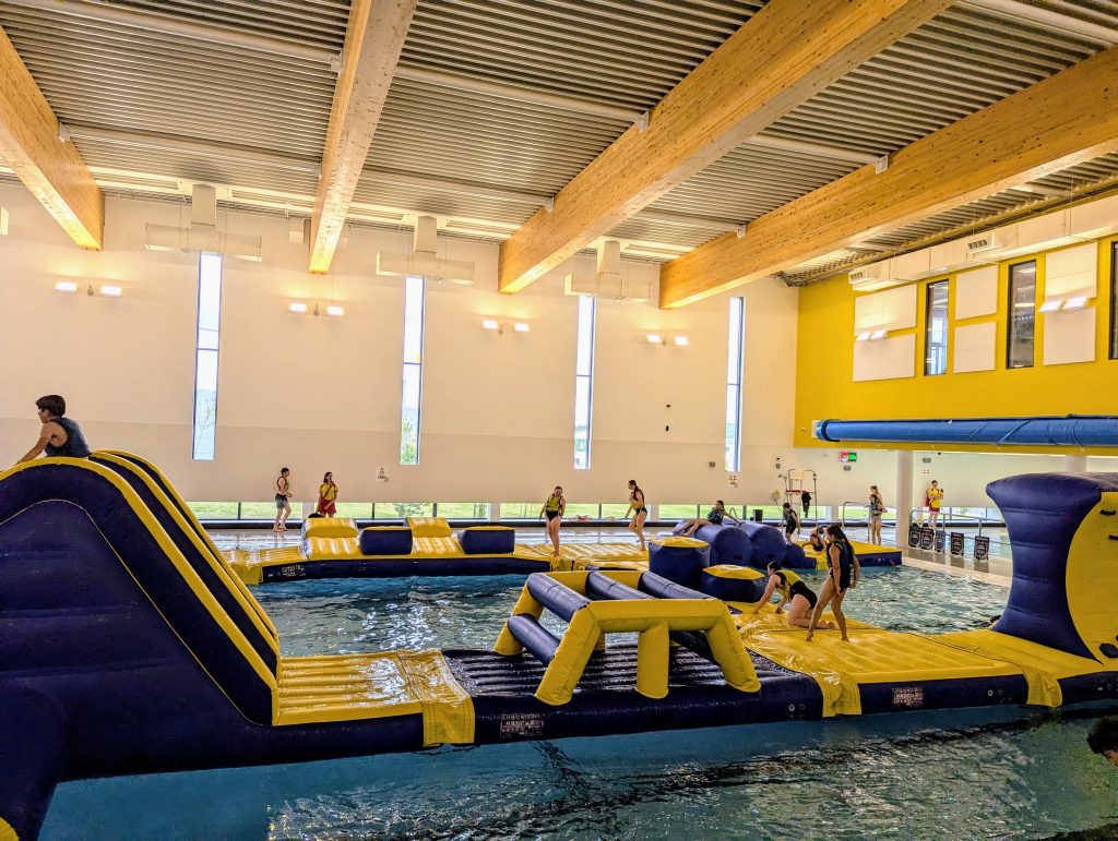Kent with Kids, The 15 best things to do for October half-term, frugal mum guide, photo of Dover District Leisure Centre Pool Inflatables review