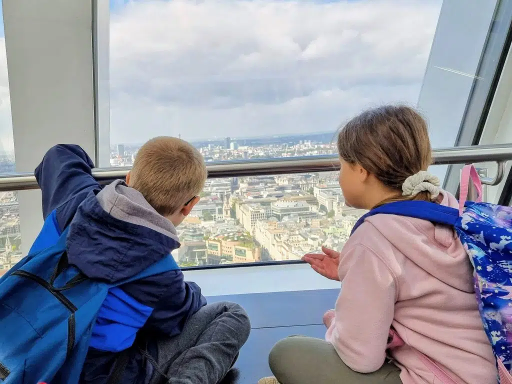 Family days out, 10 best FREE places to visit in London with kids, tips, frugal mum photo, sky garden view with children