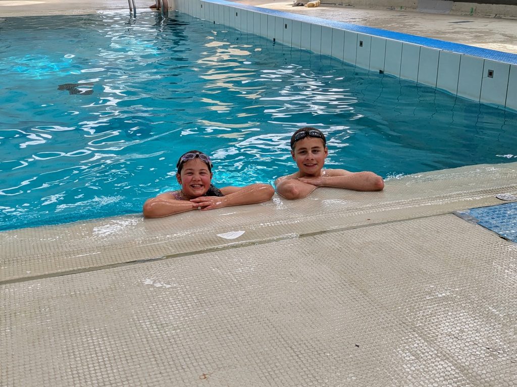 Eurocamp Holiday Review, Birkelt Village Campsite, Larochette, Luxembourg, frugal mum photo children swimming