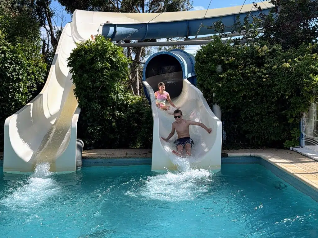 Eurocamp Holiday Review, Domaine des Naiades, Grimaud, South of France, frugal mum photo waterslides