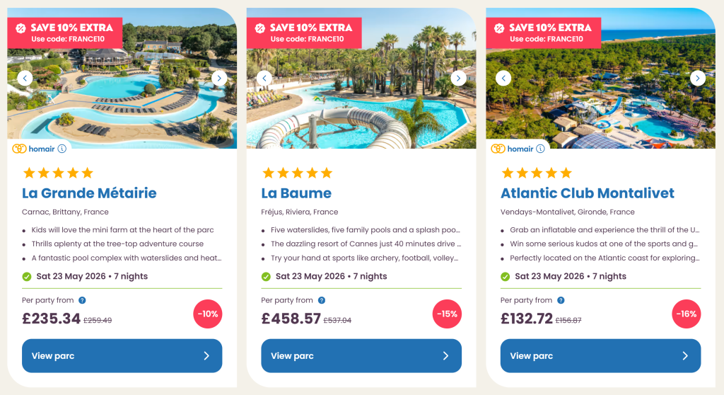 eurocamp special offers