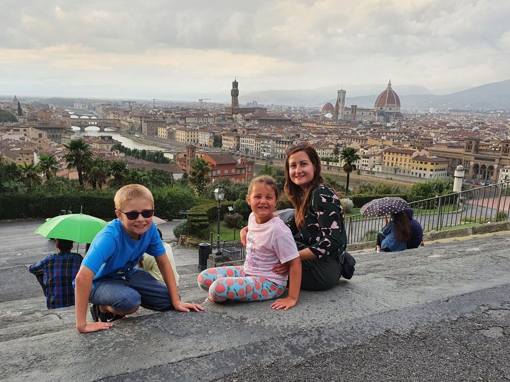 why eurocamp to travel in europe with kids, frugal mum guide, photo of florence city view