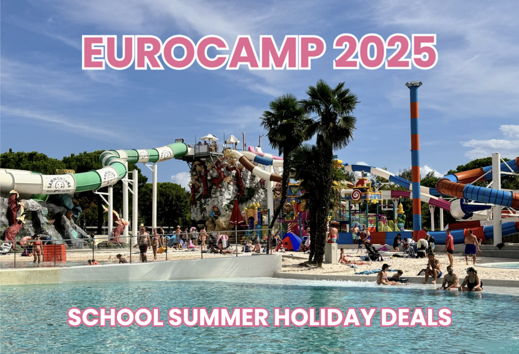 Eurocamp school holiday deals for July & August 2025, frugal mum guide, france, Croatia, italy, netherlands, switzerland, austria, germany, spain