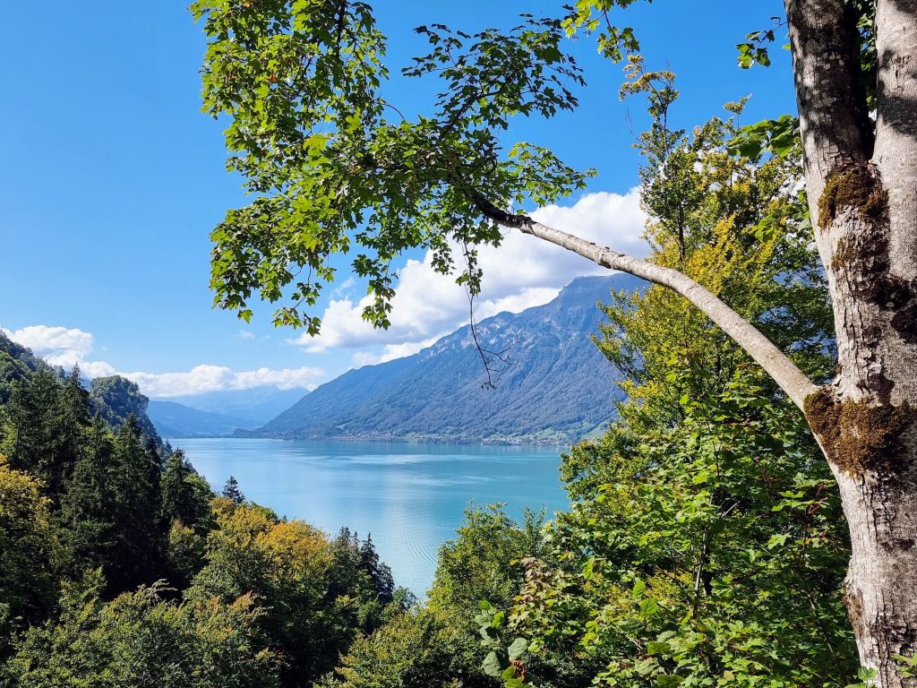Switzerland, Giessbach Falls waterfall, Brienz, view over lake, frugal mum photo, eurocamp holiday review, manor farm campsite