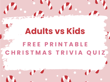adults vs kids, free christmas trivia quiz, family, entertainment, frugal mum, printable, download