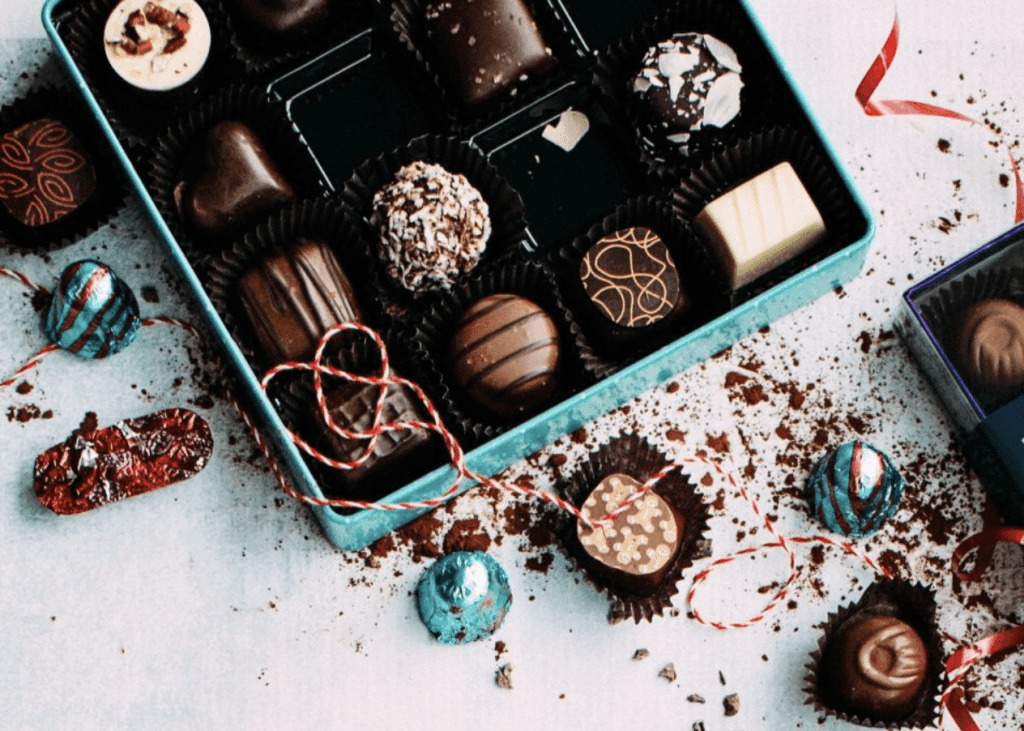 posh box of chocolates, Homemade DIY Christmas hamper ideas on a budget, frugal mum guide