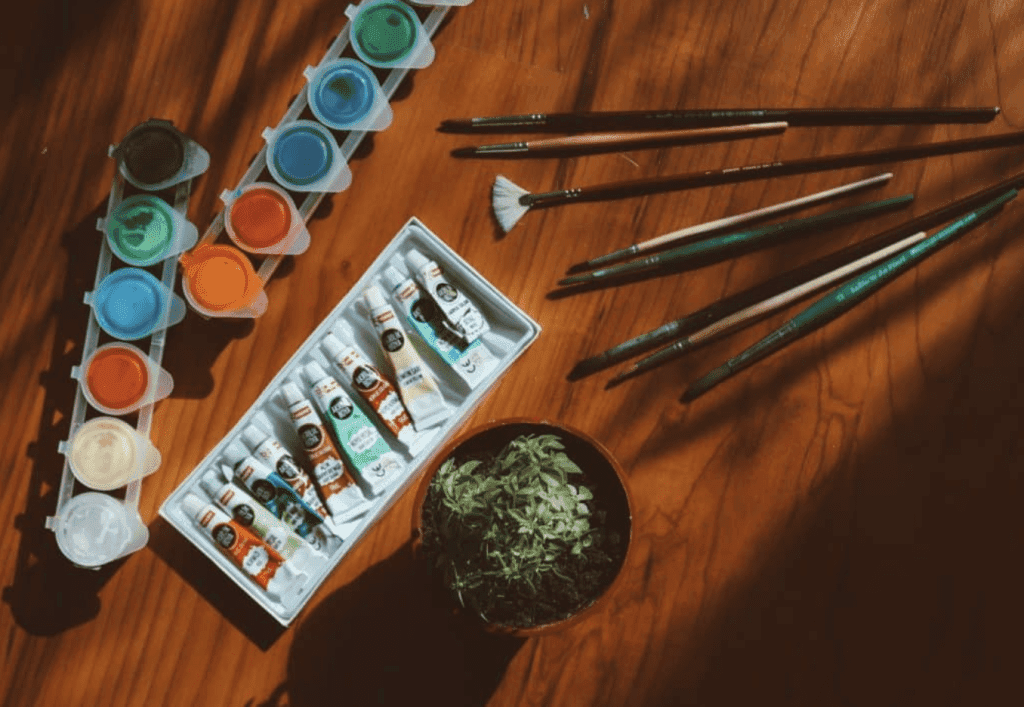 photo of art items, Homemade DIY Christmas hamper ideas on a budget