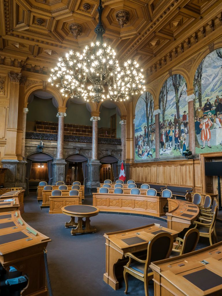 Switzerland with kids, budget itinerary for family day in city of Bern, photo of parliament building