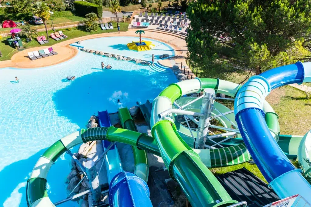 Eurocamp without a car, best car free holidays near an airport, frugal mum travel guide, photo of Le Ruisseau, landes, France