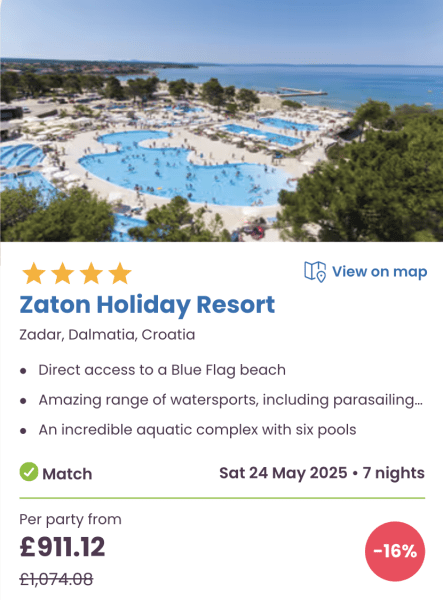 The best Eurocamp boxing day / January sale family holiday deals, zaton, croatia