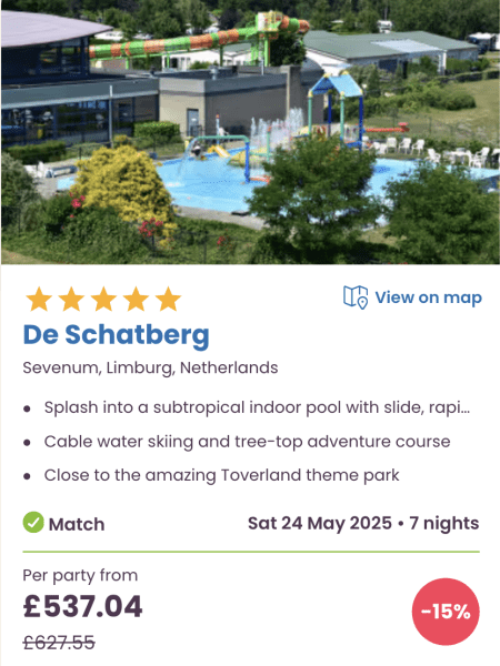 The best Eurocamp boxing day / January sale family holiday deals, de schatberg, netherlands