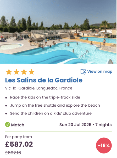 The best Eurocamp boxing day / January sale family holiday deals, les salins de la gardiole, france