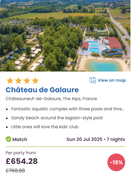 The best Eurocamp boxing day / January sale family holiday deals, chateau de galaure, france