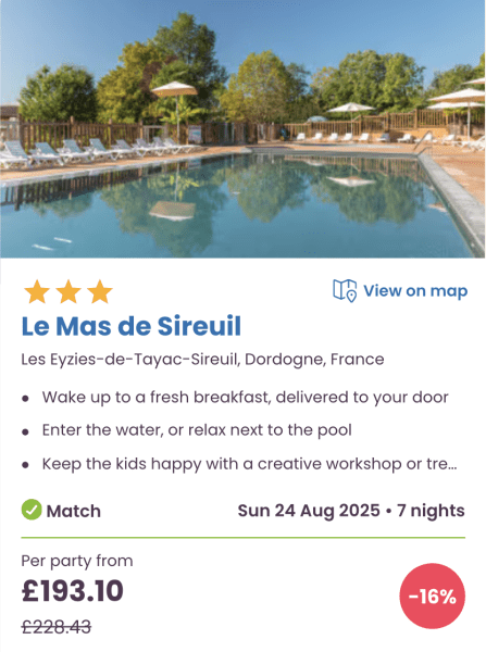 The best Eurocamp boxing day / January sale family holiday deals, les mas de sireuil, france