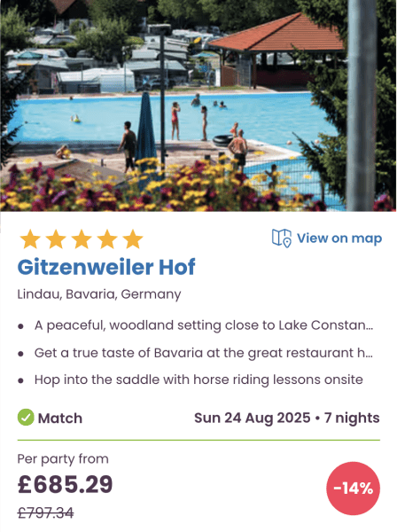 The best Eurocamp boxing day / January sale family holiday deals, gitzenweiler hof, germany
