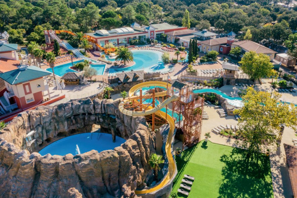 best epic waterpark Eurocamp holidays for waterslides, frugal mum travel guide, photo of Sylvamar, Landes, France