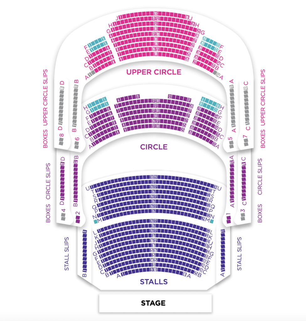 marlowe theatre seating plan