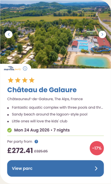 Eurocamp 2026 school holiday deals, August budget summer breaks, frugal mum travel guide, photo of chateau de galaure, france