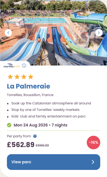 Eurocamp 2026 school holiday deals, August budget summer breaks, frugal mum travel guide, photo of la palmeraie, france