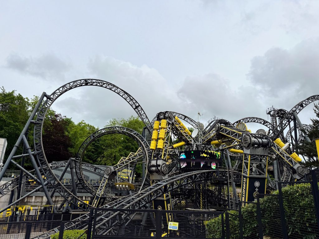 Alton Towers with kids, the ultimate theme park and hotel guide, frugal mum guide, image of the smiler
