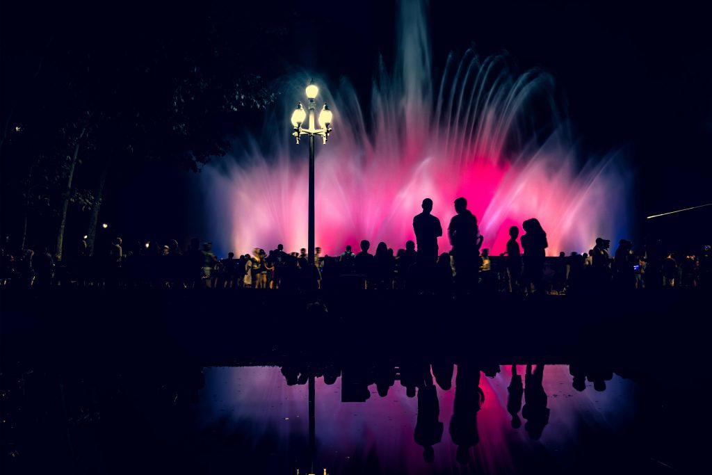 The best things to do in Barcelona on a budget with kids, frugal mum travel guide, photo of magic fountain barcelona