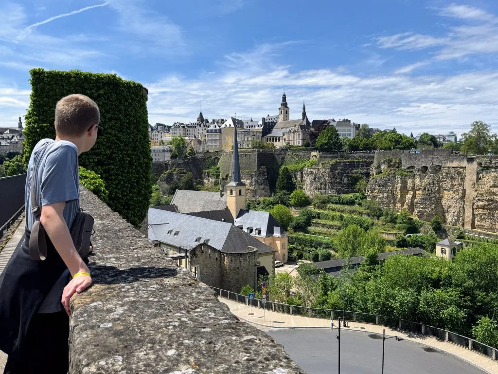 Luxembourg family holiday itinerary, the best things to see and do with kids, frugal mum guide, photo of luxembourg city 