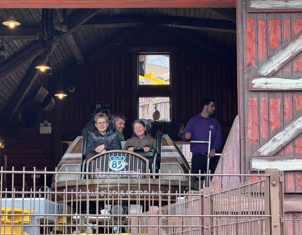 A family review and guide for Paultons Park & Peppa Pig World, frugal mum guide, photo of rollercoaster