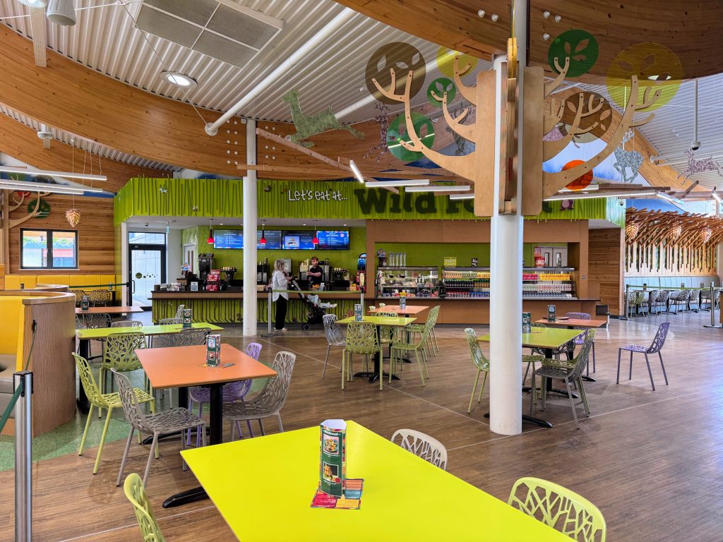 A family review and guide for Paultons Park & Peppa Pig World, frugal mum guide, photo of restaurant