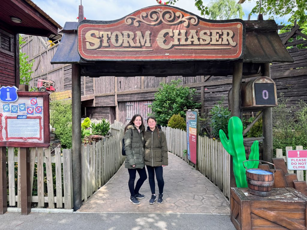 A family review and guide for Paultons Park & Peppa Pig World, frugal mum guide, photo of ride entrance