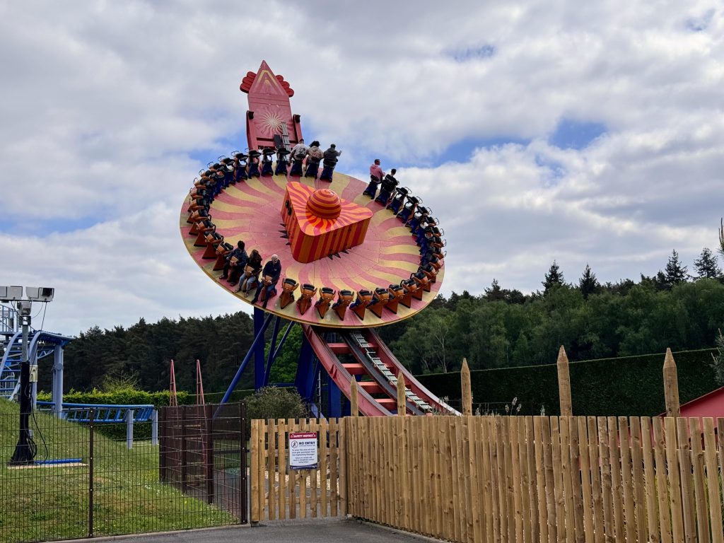 A family review and guide for Paultons Park & Peppa Pig World, frugal mum guide, photo of ride