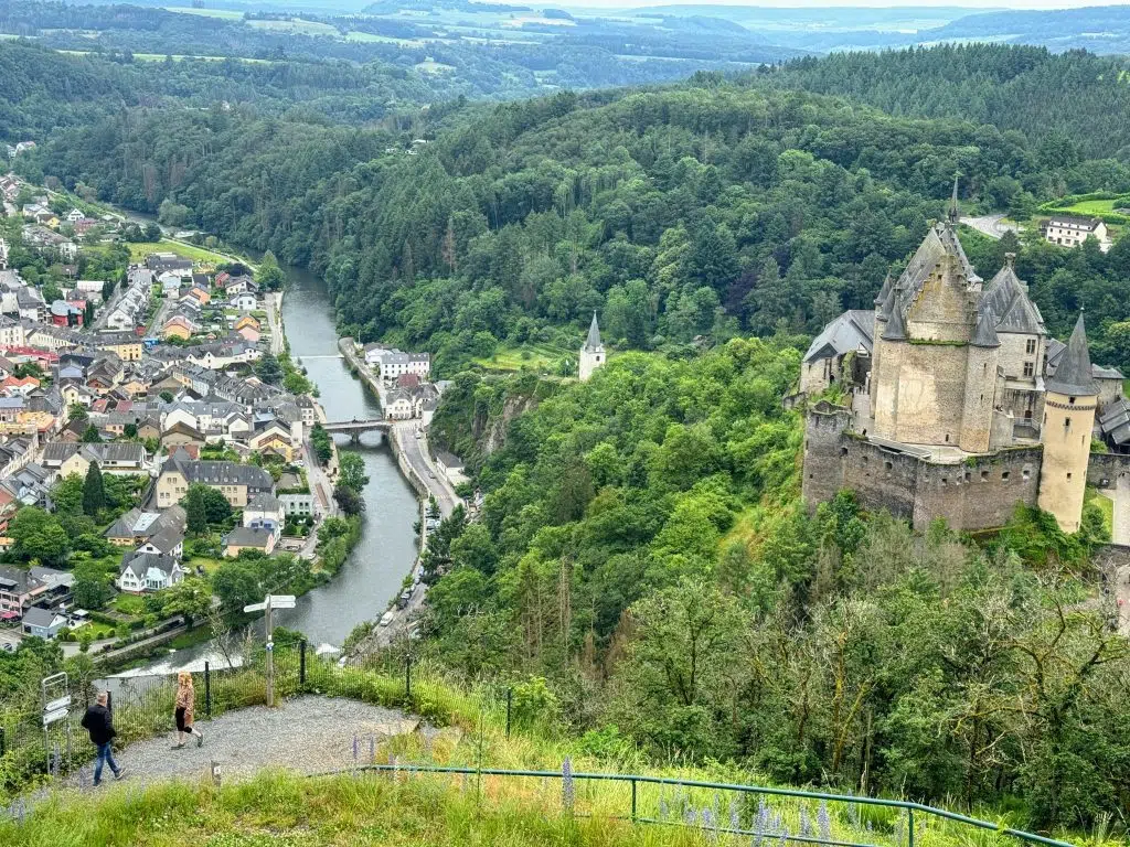 Luxembourg family holiday itinerary, the best things to see and do with kids, frugal mum guide, photo of vianden chairlift