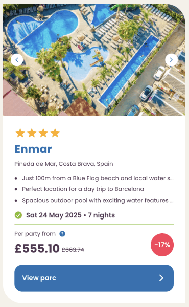 Eurocamp 2025 May half term holiday deals enmar spain