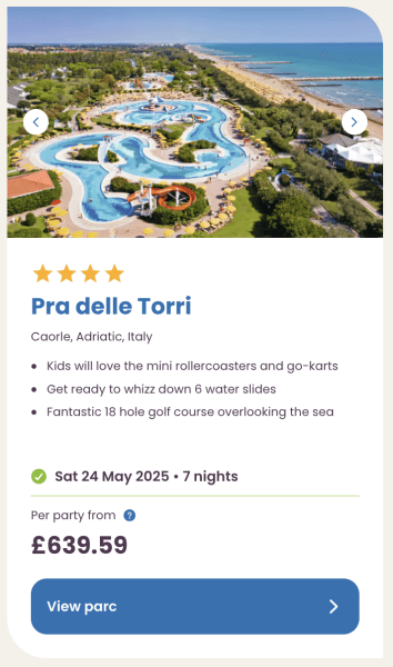 Eurocamp 2025 May half term holiday deals pra delle torri