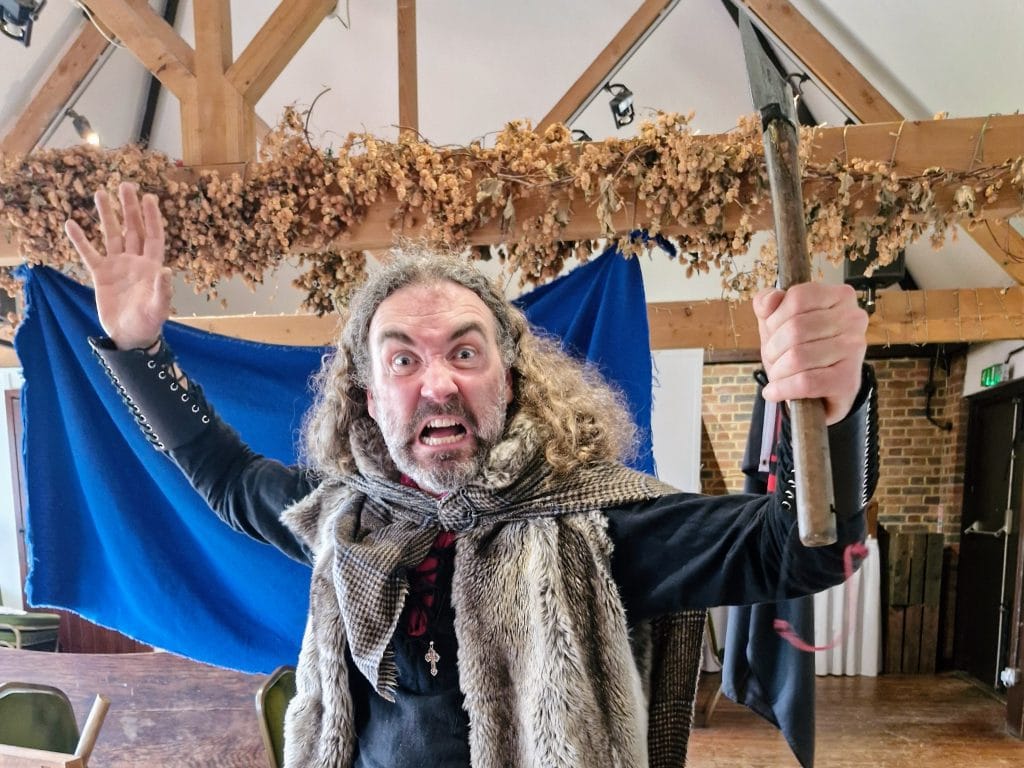 Kent with Kids, Kent Life Farm Park Review, Maidstone, frugal mum guide, photo of actor