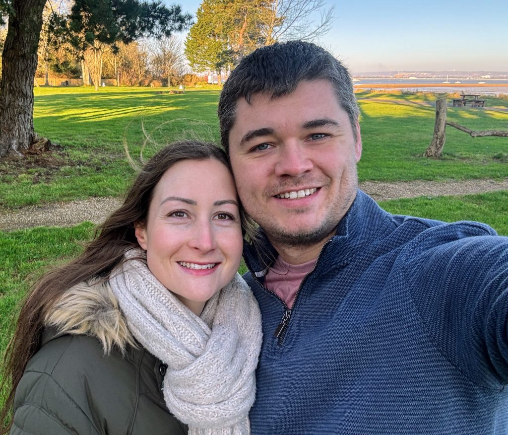 Warner Hotel Review, Sinah Warren, Hayling Island, UK, frugal mum review, photo of frugal mum and husband