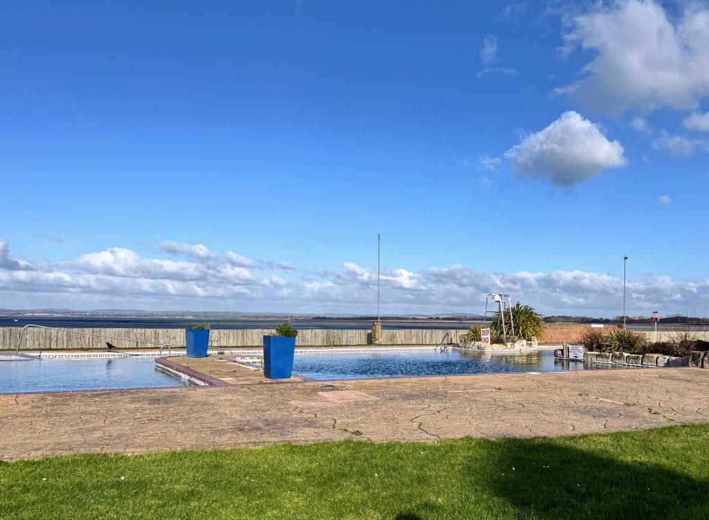 Warner Hotel Review, Sinah Warren, Hayling Island, UK, frugal mum review, photo of outdoor pool