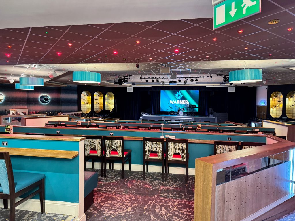 Warner Hotel Review, Sinah Warren, Hayling Island, UK, frugal mum review, photo of entertainment venue