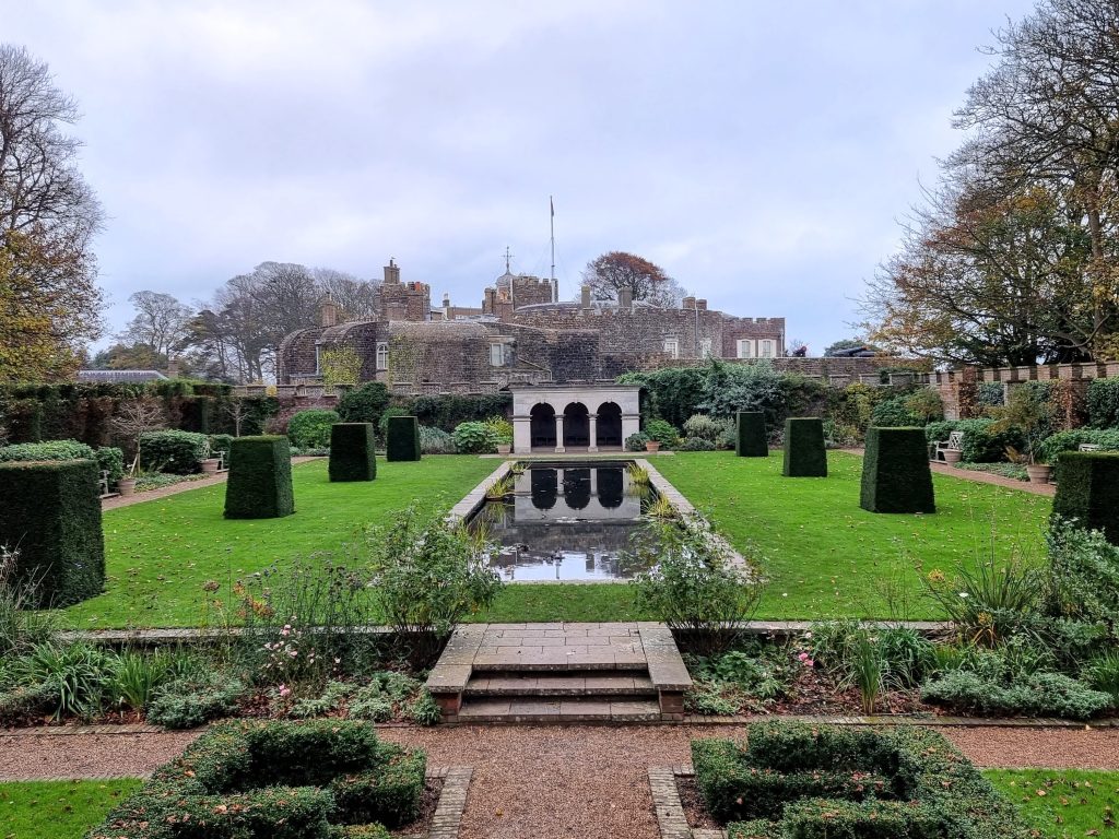 English Heritage, Visiting Walmer Castle with kids, a fun family day out guide, frugal mum photo of formal garden