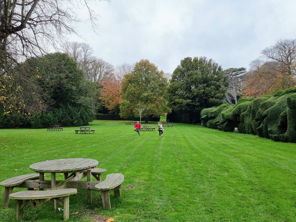 English Heritage, Visiting Walmer Castle with kids, a fun family day out guide, frugal mum photo of children running
