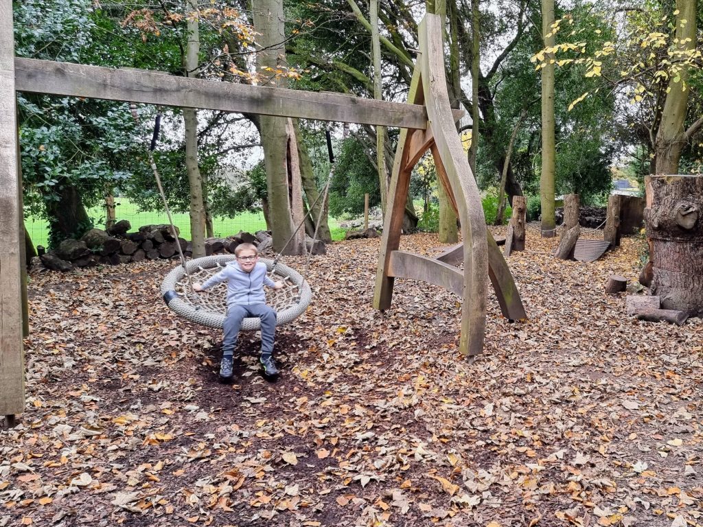 English Heritage, Visiting Walmer Castle with kids, a fun family day out guide, frugal mum photo of swing